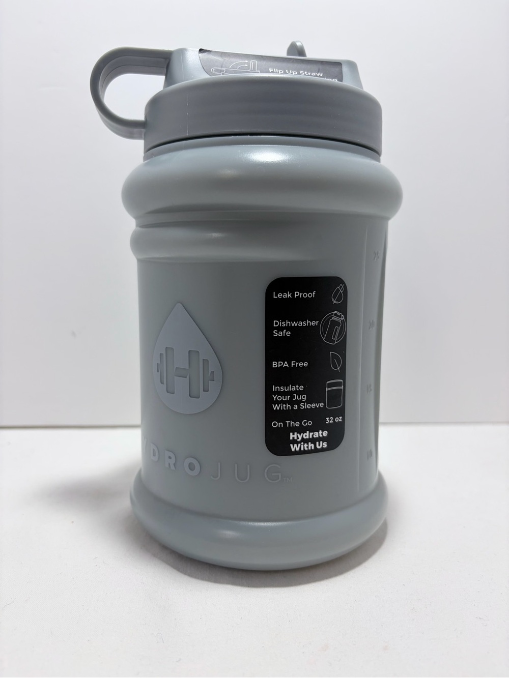 Hydro Jug 32oz Hydration Jug - Leak Proof BPA-Free Bottle